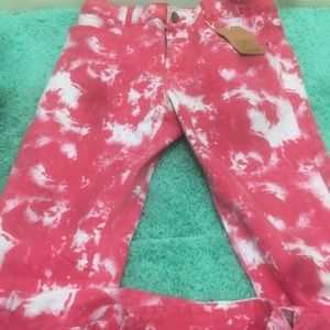 Cotton candy pink denim jeans